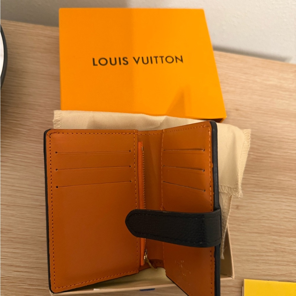 Louis Vuitton Black and Gold Card Holder - Picture 3 of 3